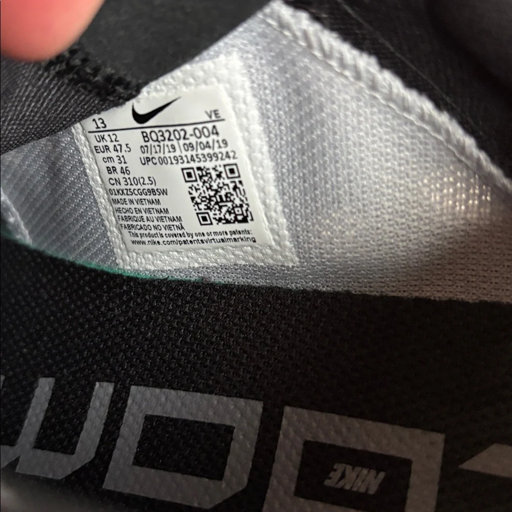 Nike‎ Zoom Gravity Black Anthracite size 13 mesh air running shoes